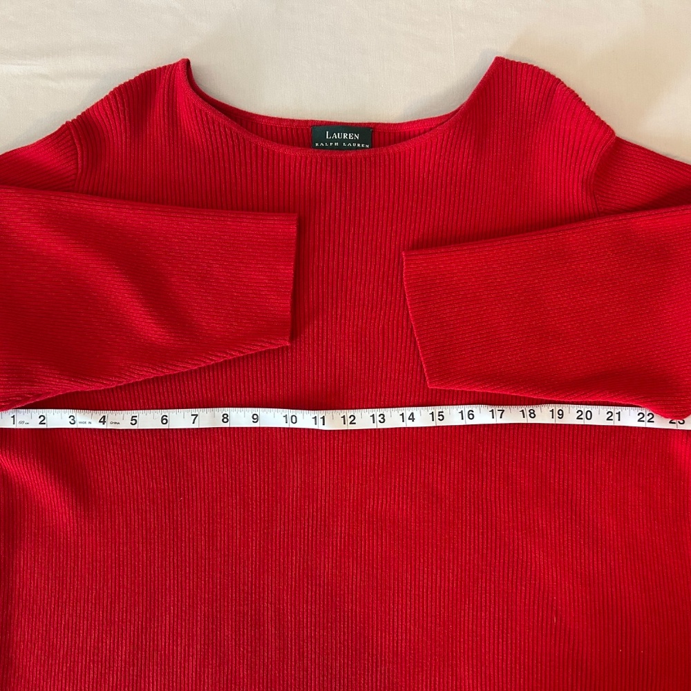 Women's Red Ralph Lauren Knit Sweater w/ 3/4 Sleeves‎ | Size XL - Picture 5 of 10